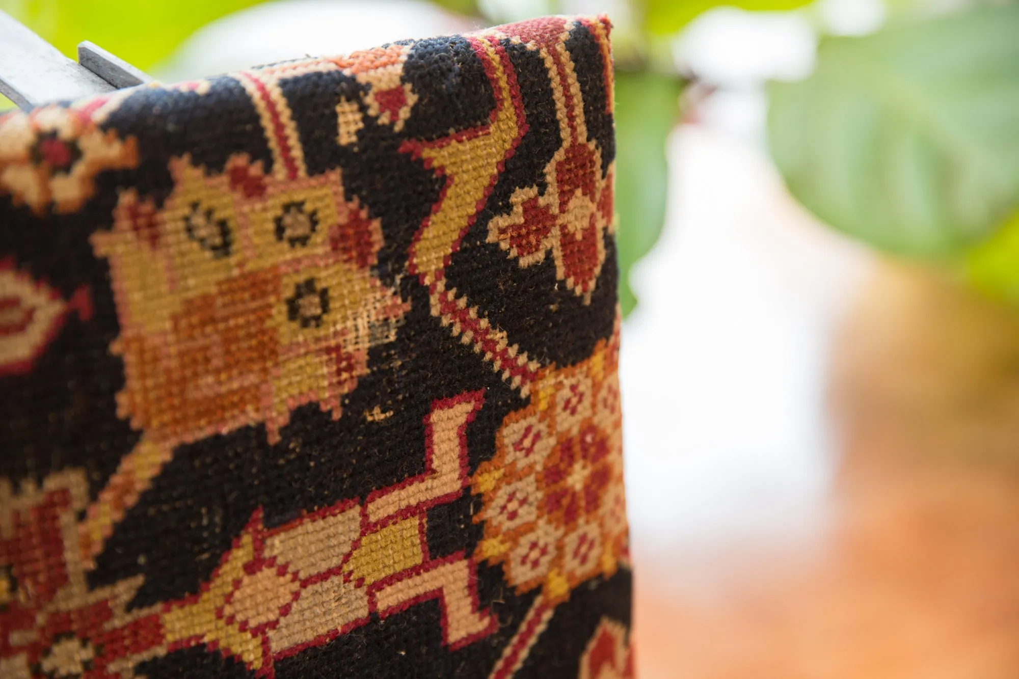 Rug Fragment Footstool