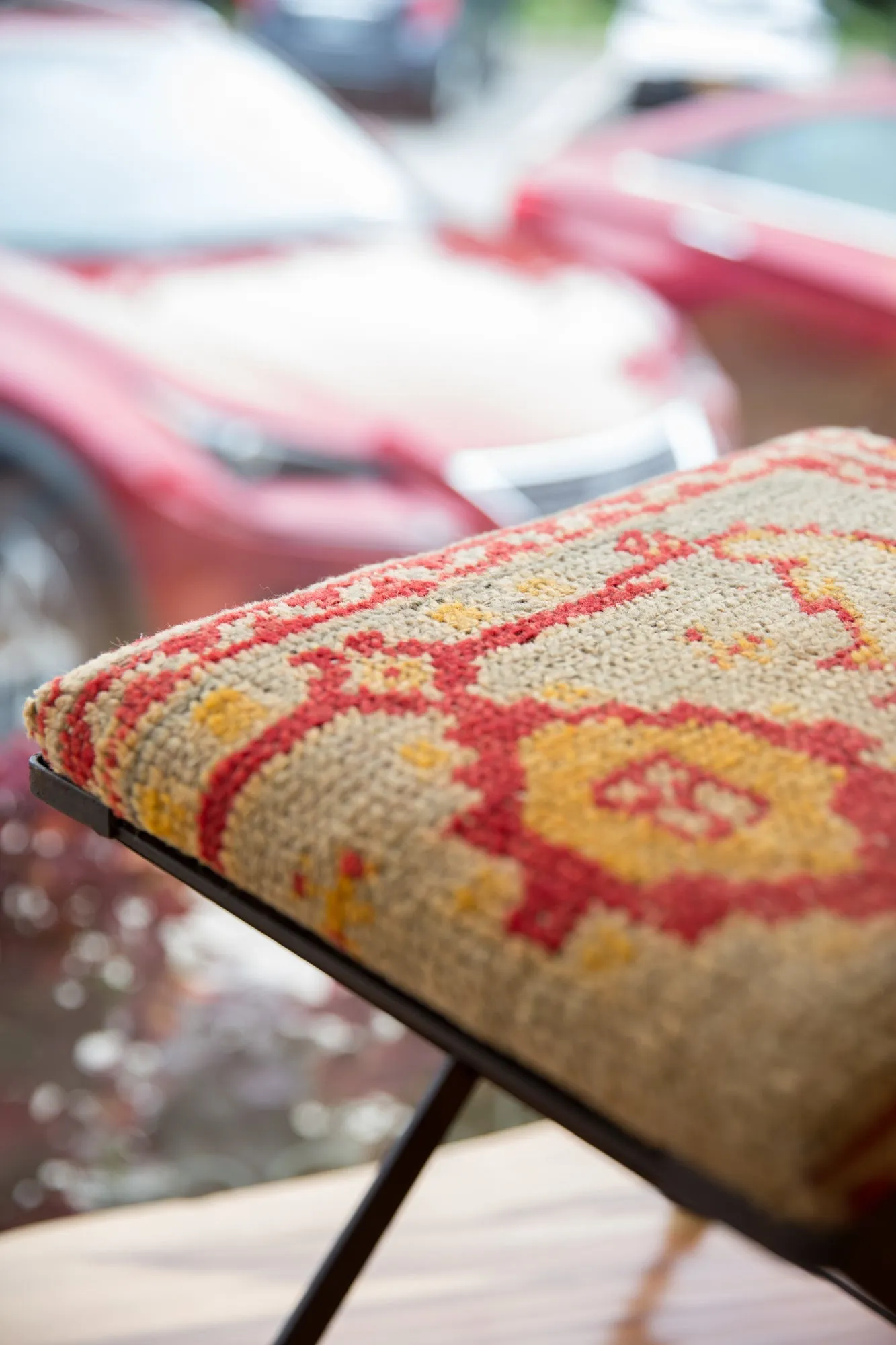 Rug Fragment Footstool