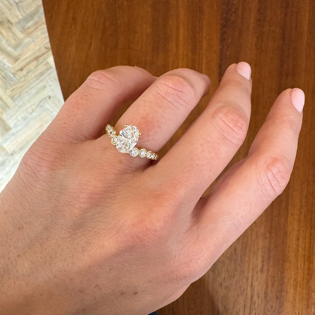 Ruth Ring 1.25ct Oval Yellow Gold