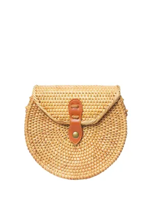 Safiya Rattan Saddle Bag ::RET