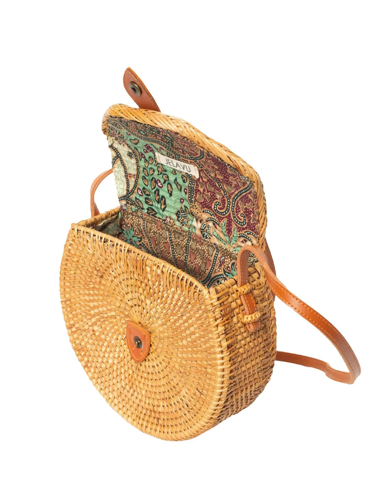 Safiya Rattan Saddle Bag ::RET