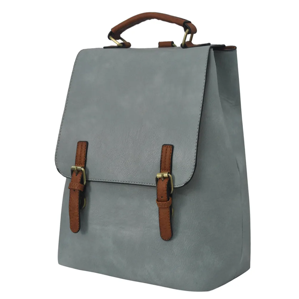 !SALE! Blue Faux Leather NGIL Utility Backpack