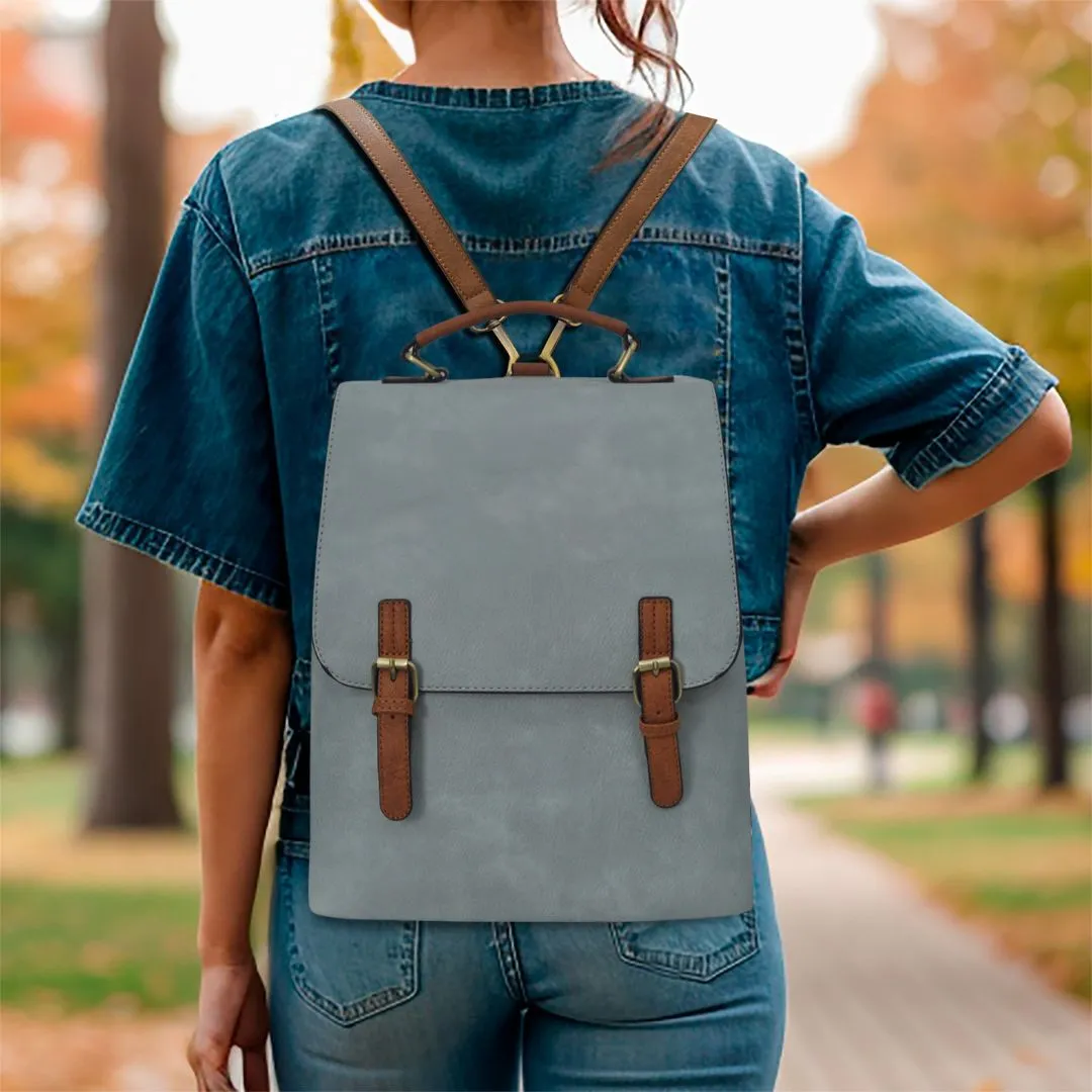 !SALE! Blue Faux Leather NGIL Utility Backpack
