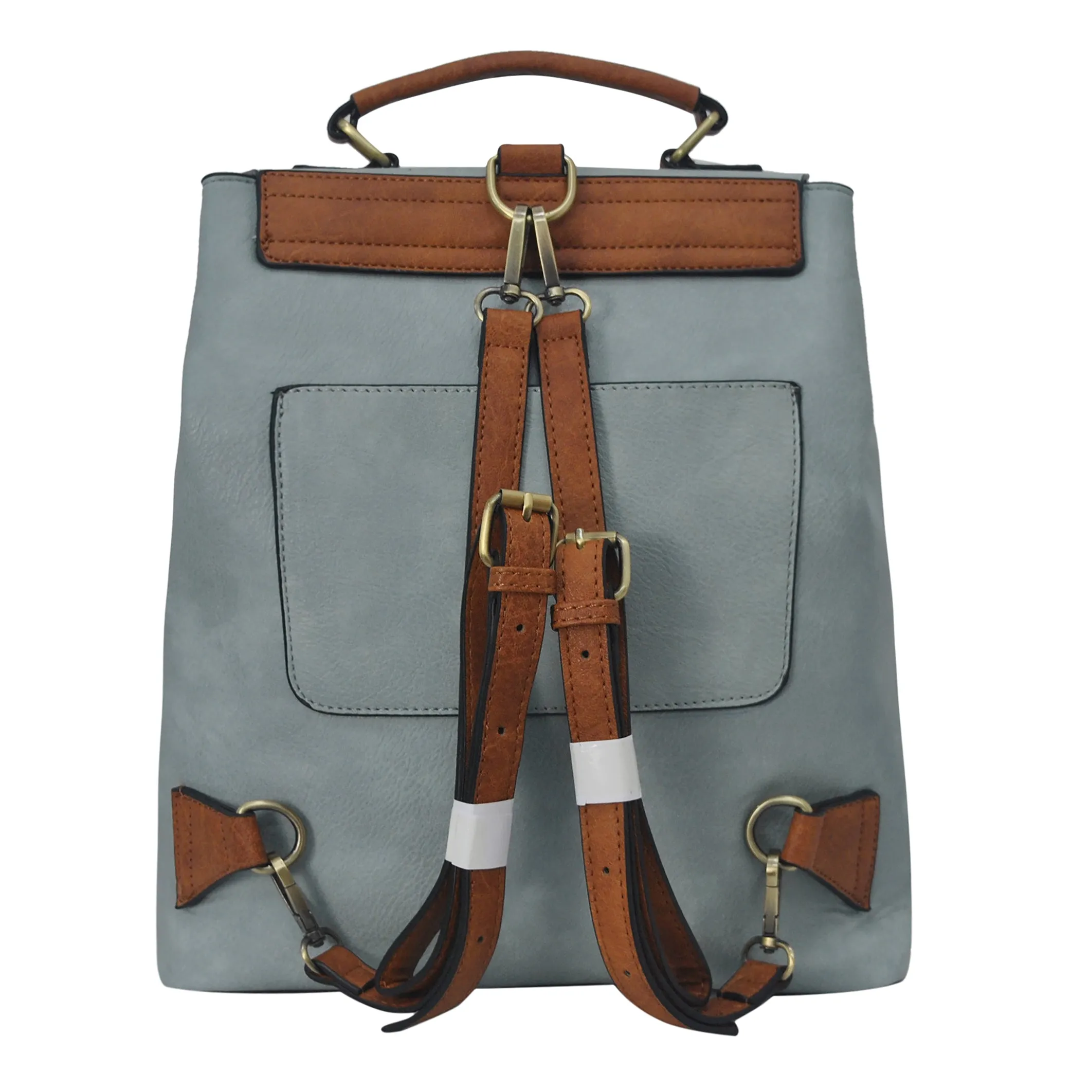 !SALE! Blue Faux Leather NGIL Utility Backpack