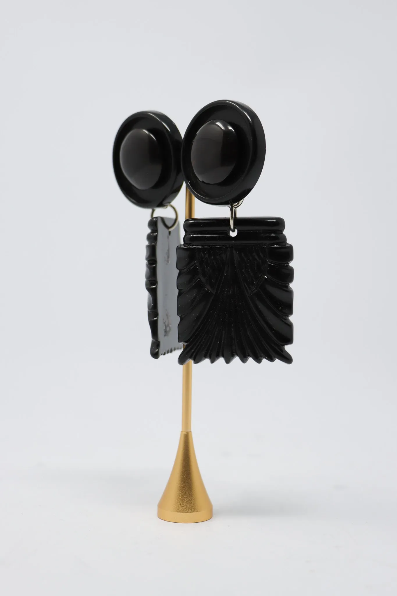 Sally Bass Bakelite Clip-On Earrings