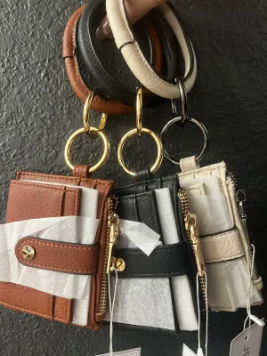 Sammie Mini Snap Wallet w/ Ring - Comes in three colors
