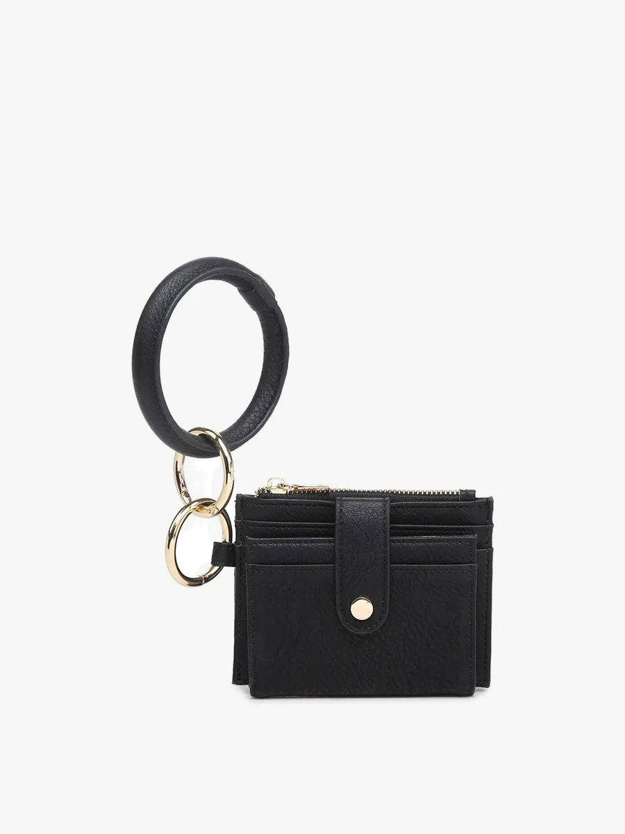 Sammie Mini Snap Wallet w/ Ring - Comes in three colors
