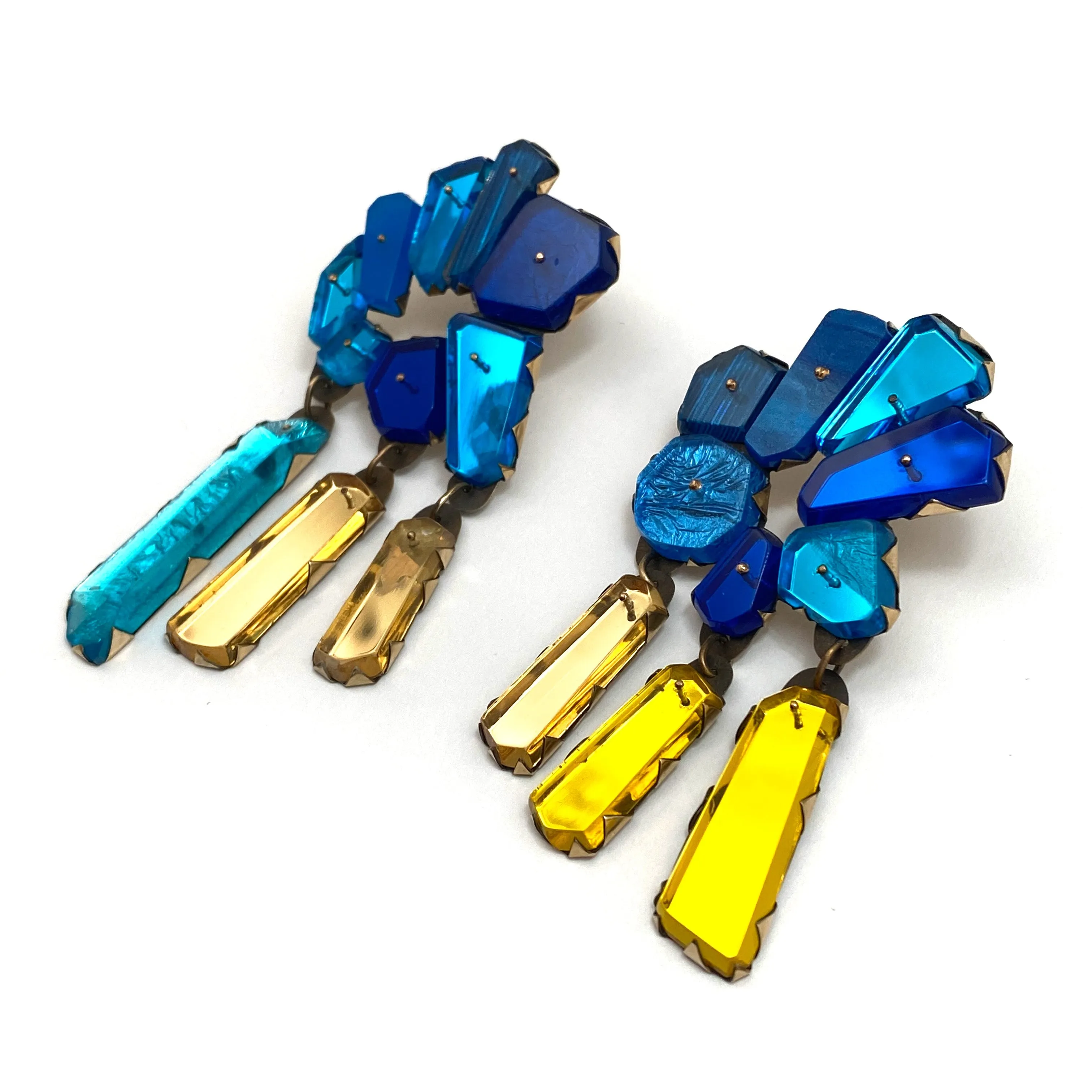 Sapphire Clip-On Cocktail Earrings