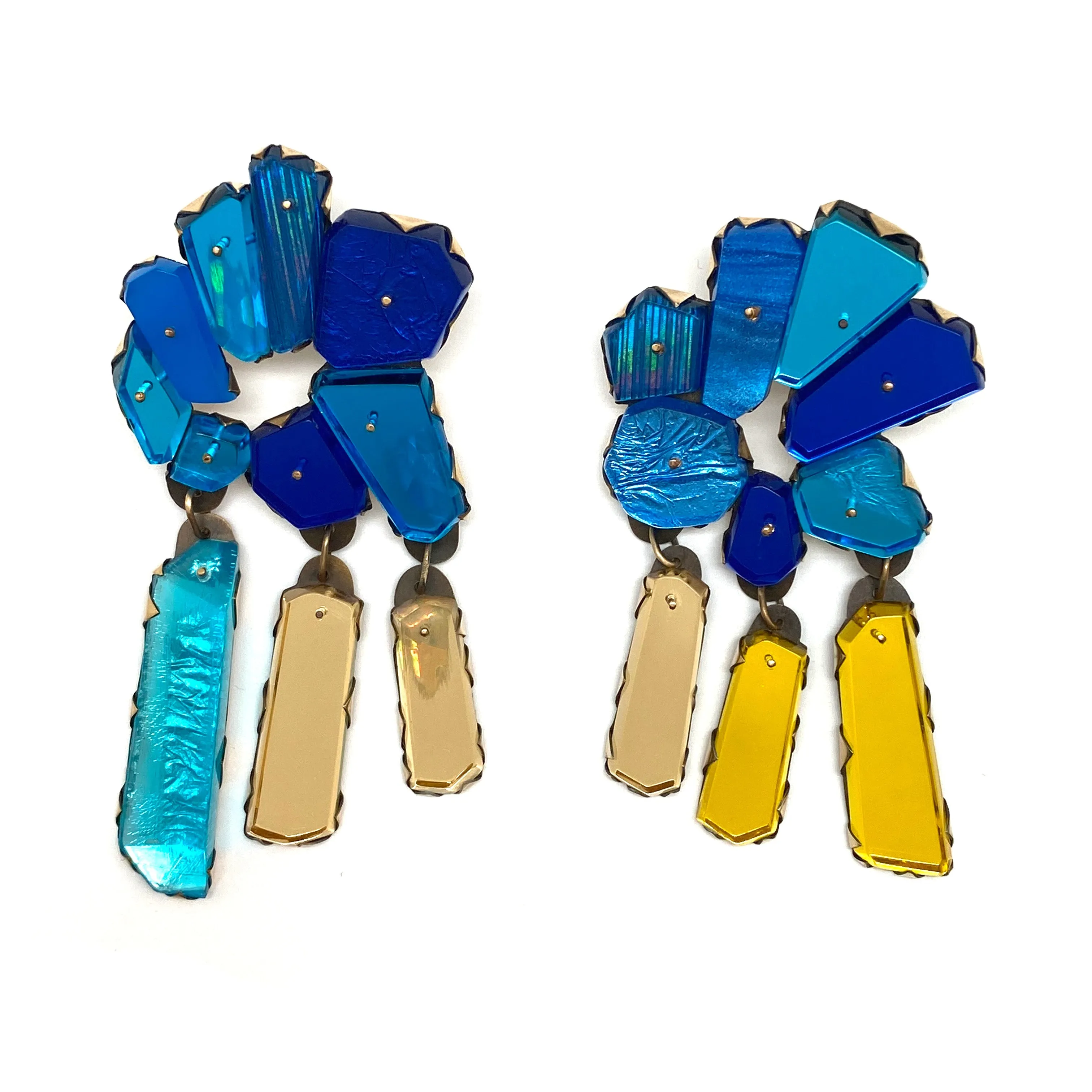 Sapphire Clip-On Cocktail Earrings