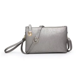 Sarah Crossbody/Clutch w/ Top Zip & Lock Closure