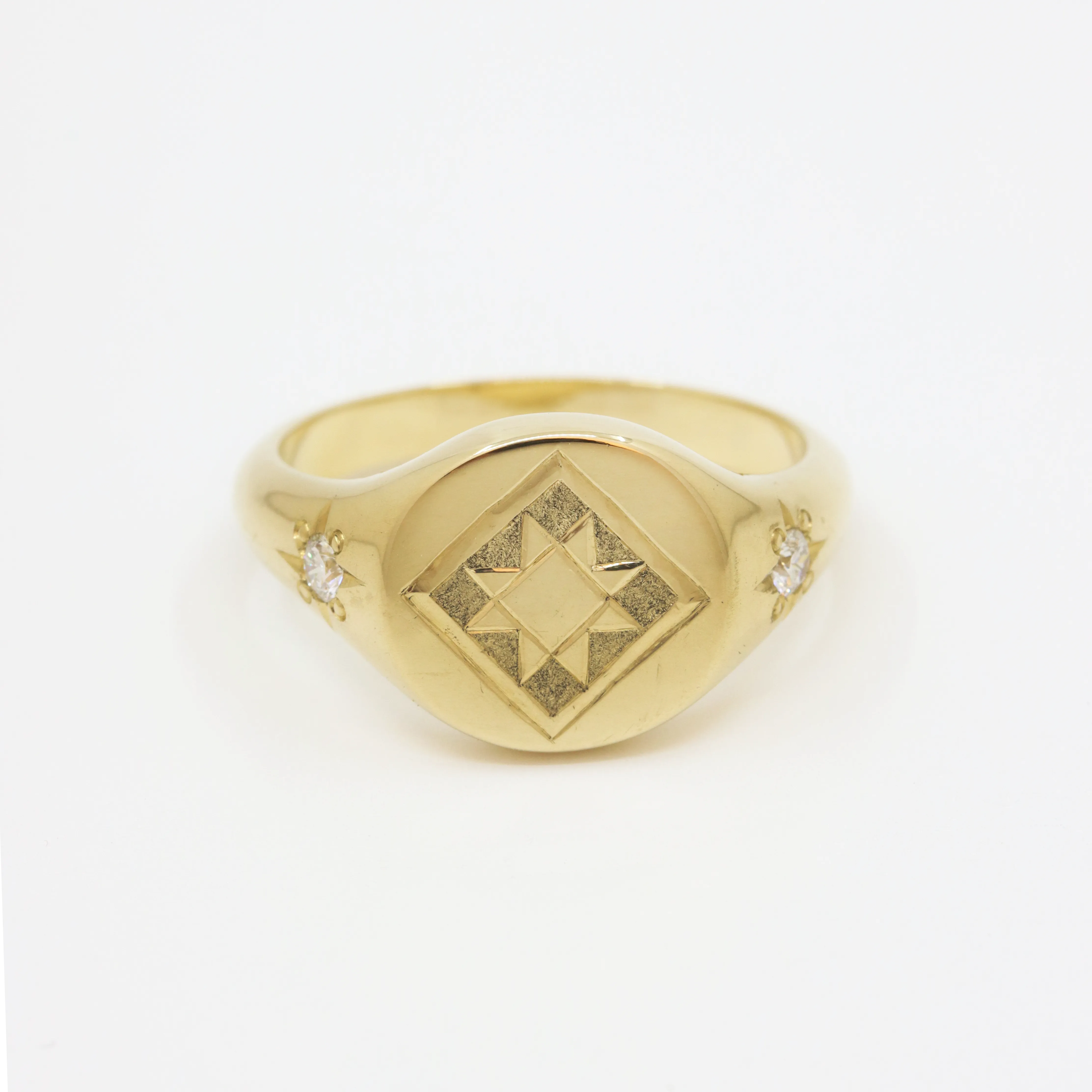 Sawtooth Signet Ring