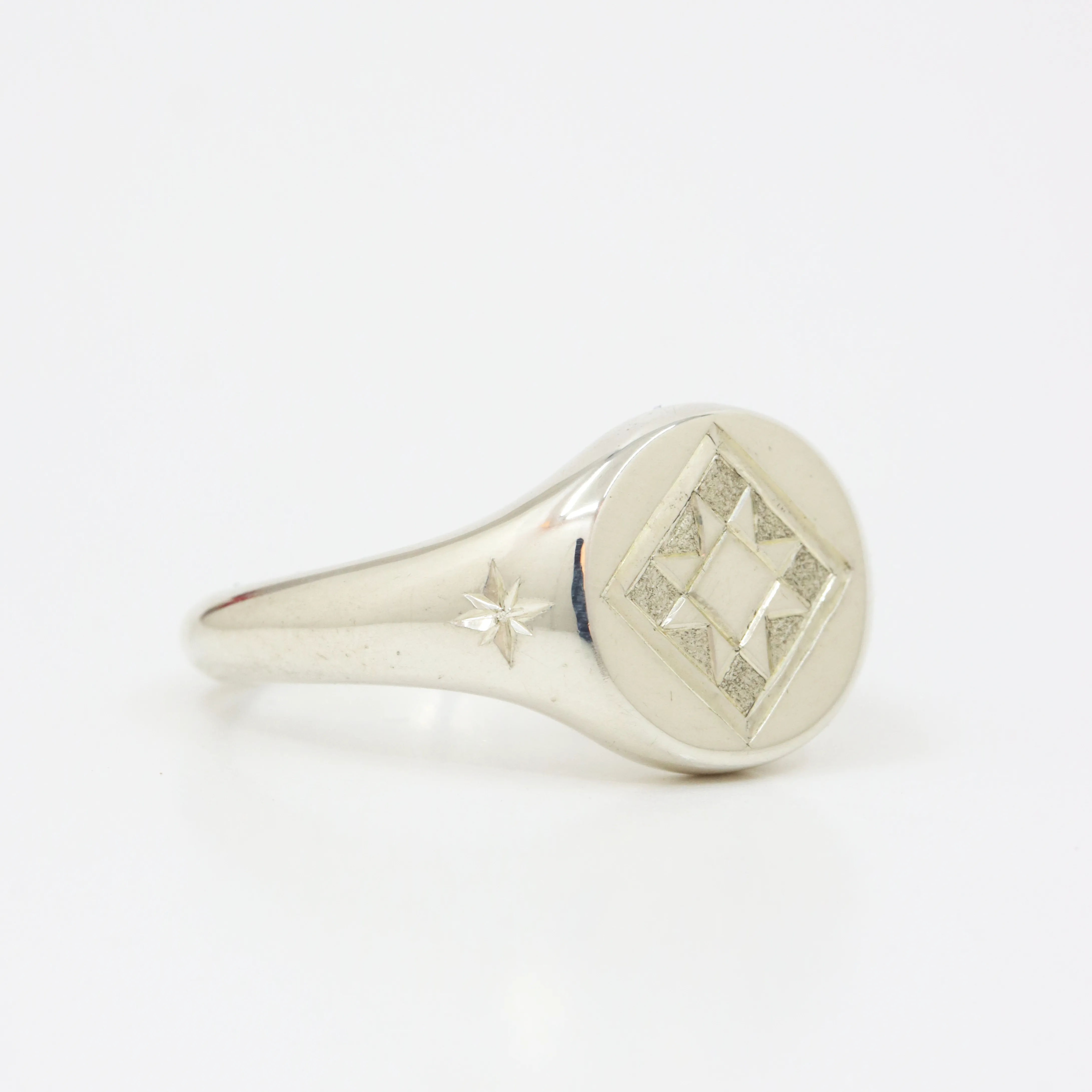 Sawtooth Signet Ring