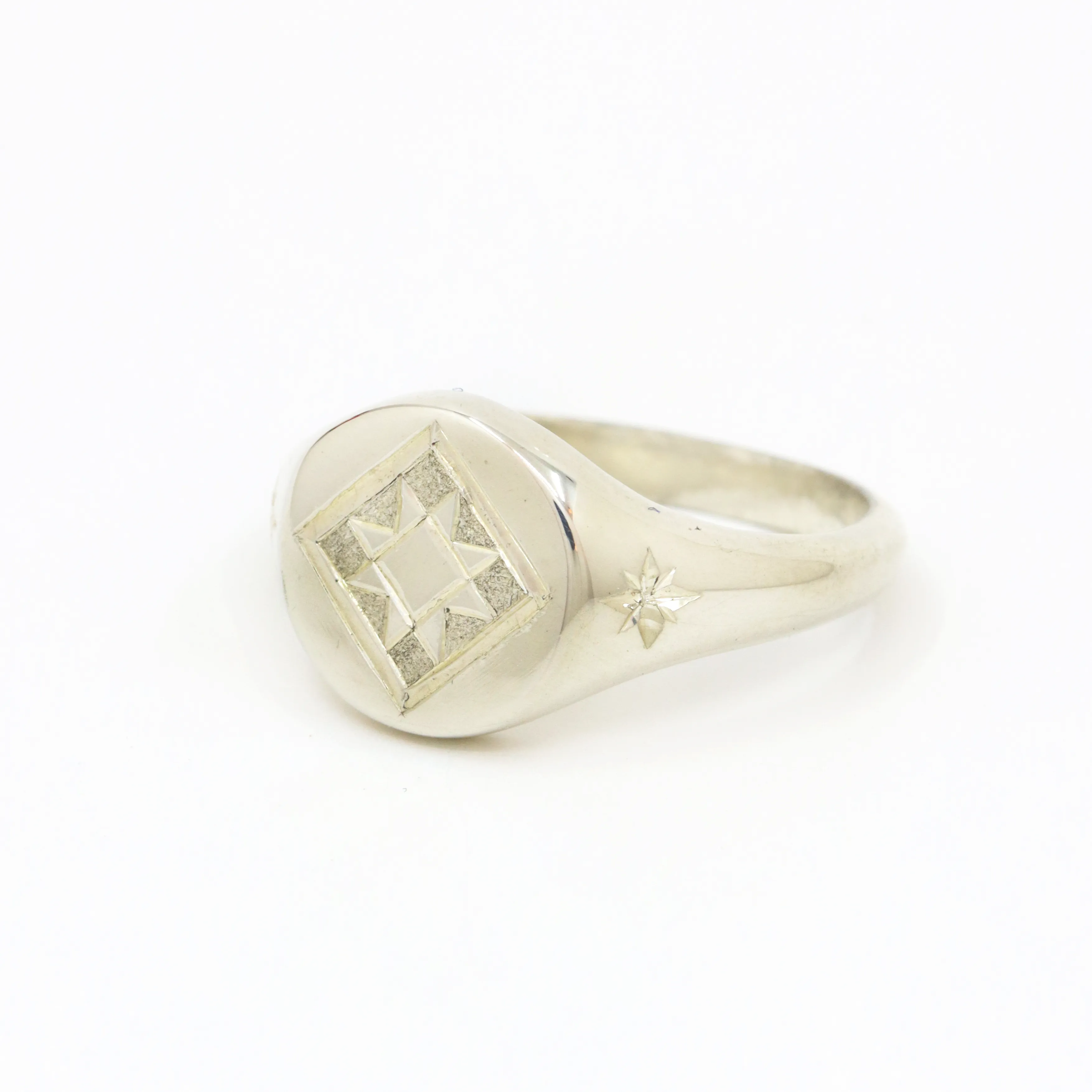 Sawtooth Signet Ring