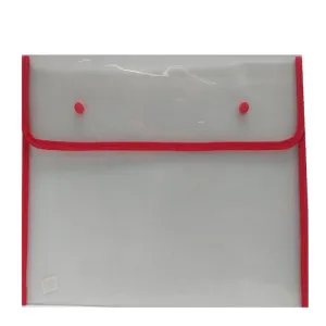 Seagull B4 Size 2Snap Transparent Plastic Envelope
