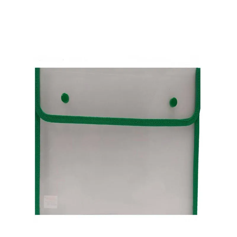 Seagull B5 Size 2Snap Transparent Plastic Envelope