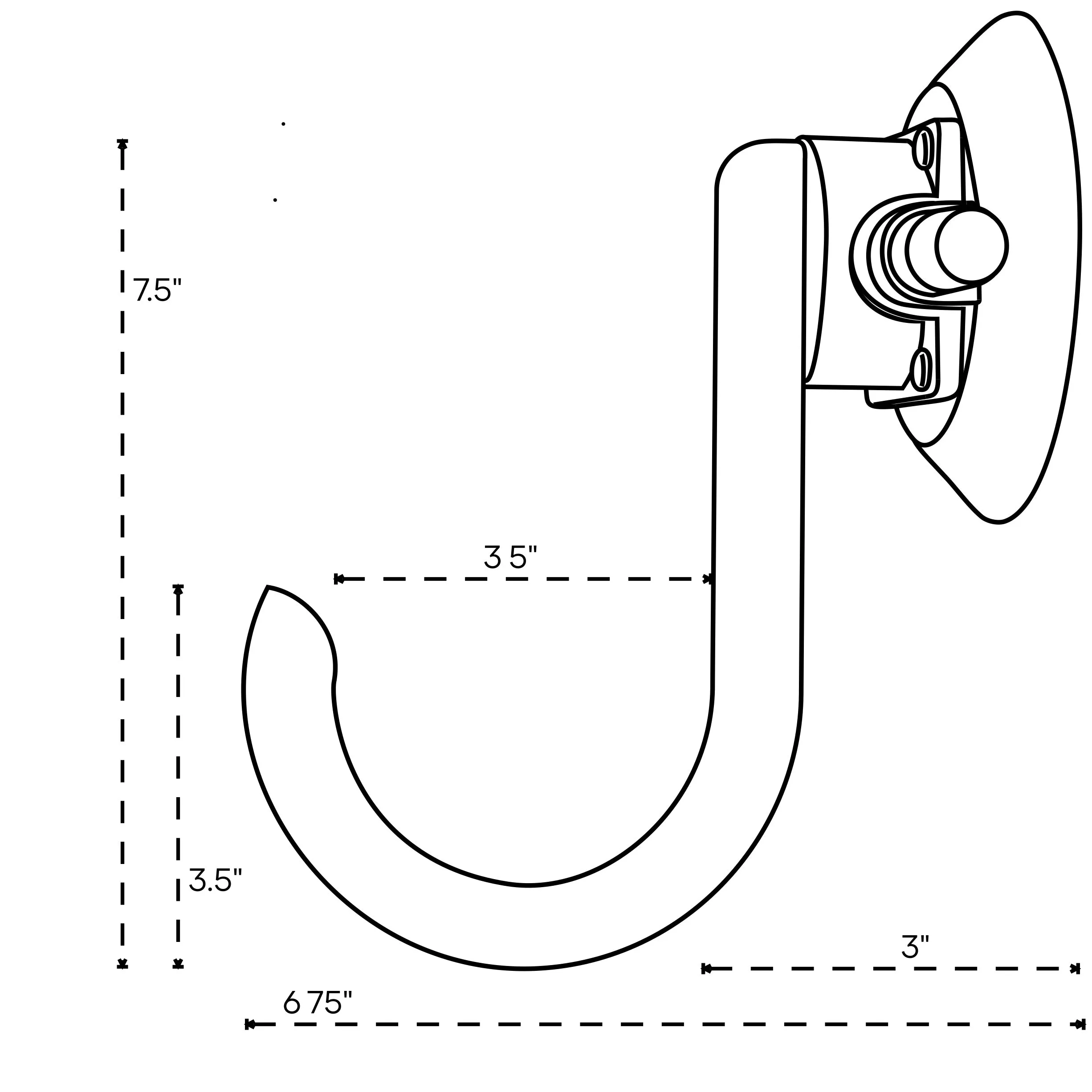 SeaSucker Utility Hook - Black