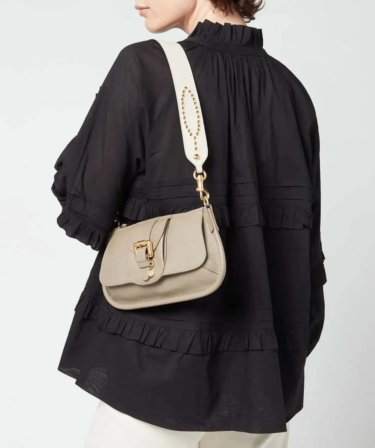 See by Chloé Brown Lesly Shoulder Bag - Motty Grey One Size
