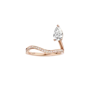Serena Ring 1ct Pear Rose Gold