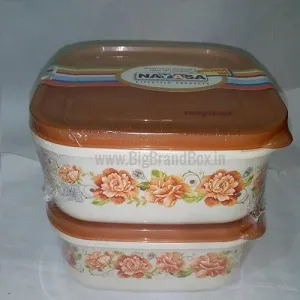 Set Of 2- 2200ML Storage Container