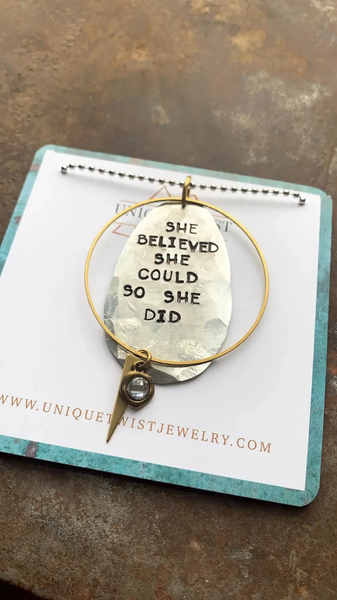 She Believed She Could So She Did Necklace