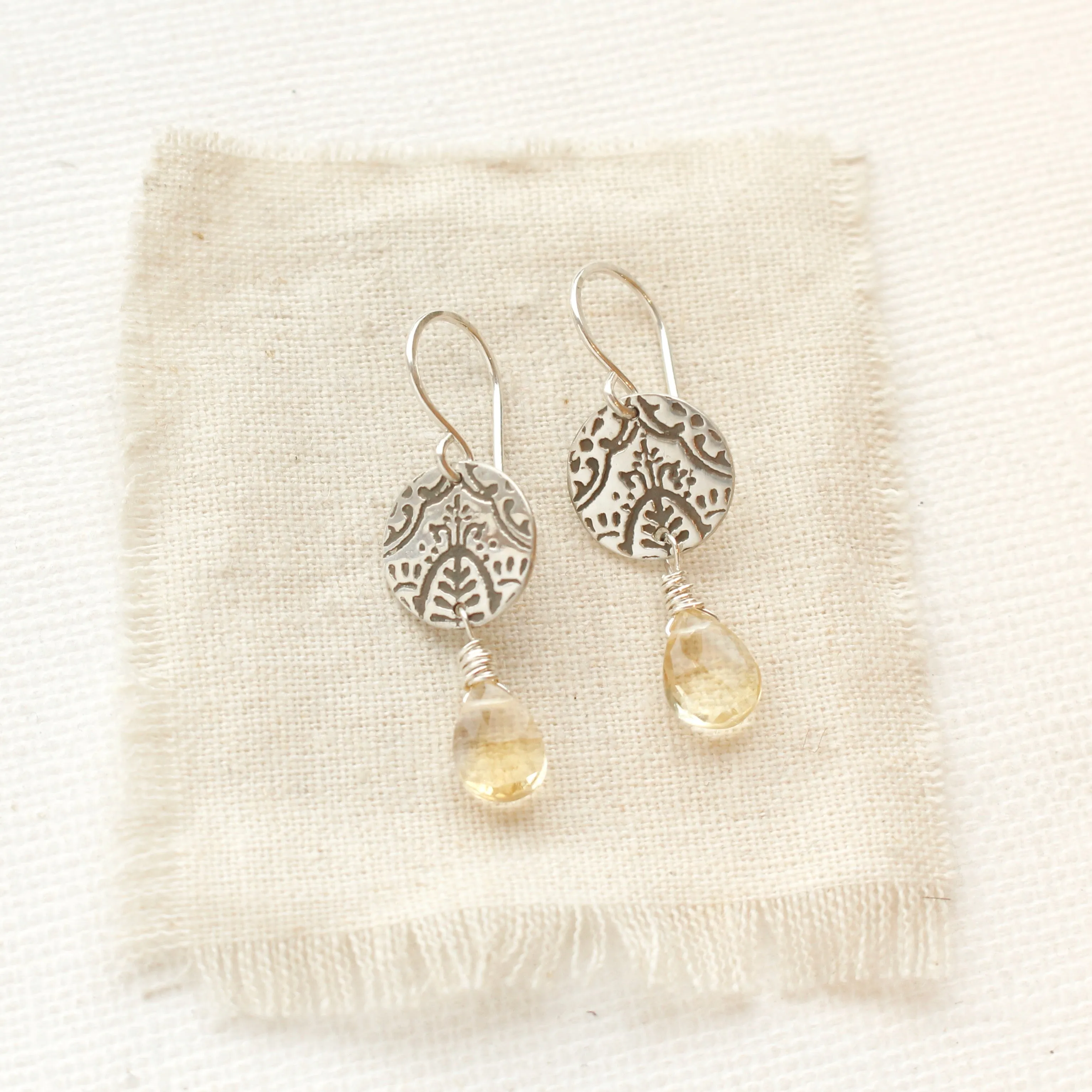 Siena Citrine Drop Earrings