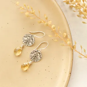 Siena Citrine Drop Earrings