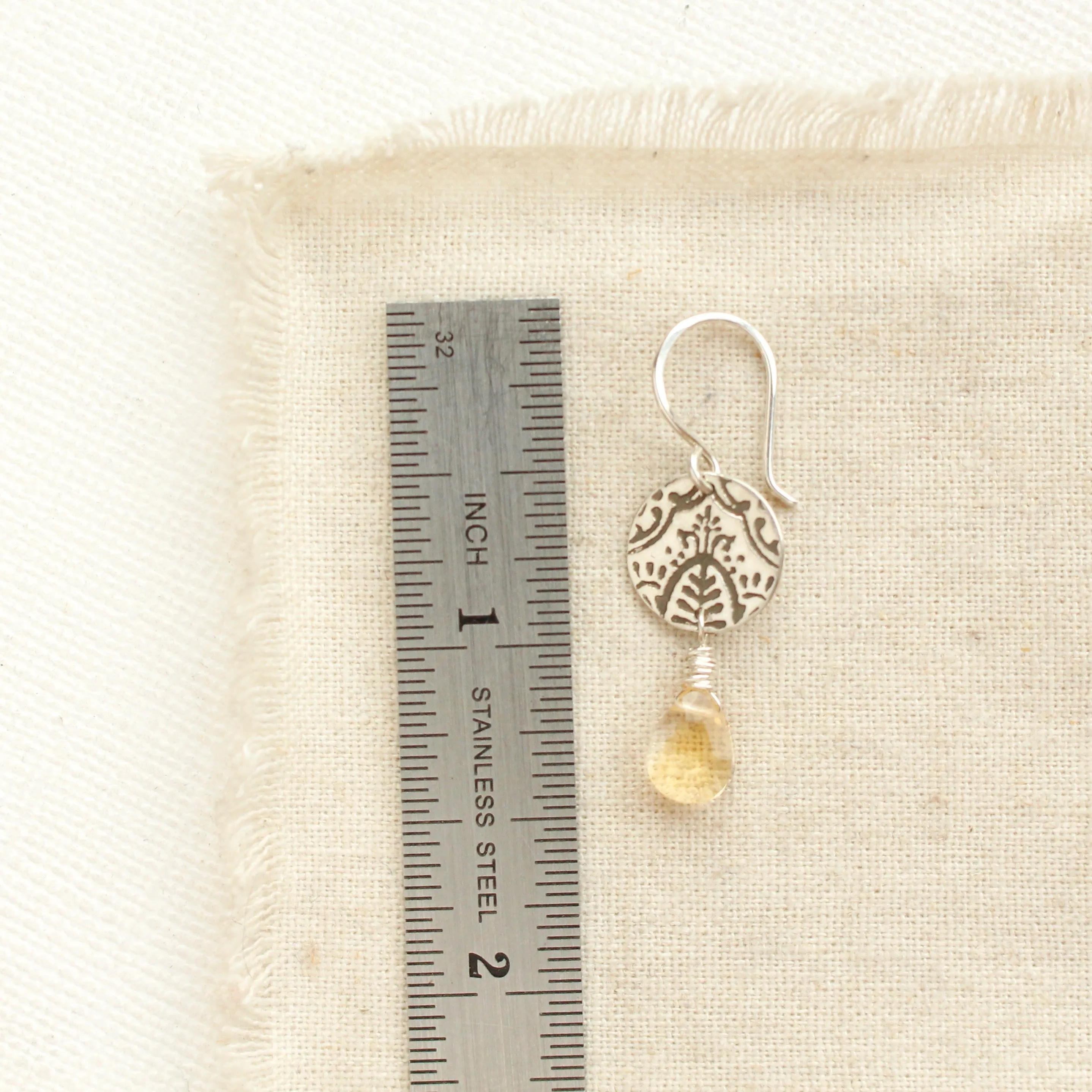 Siena Citrine Drop Earrings