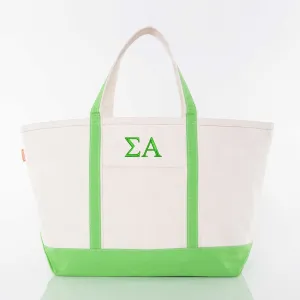 Sigma Alpha Large Canvas Tote Bag