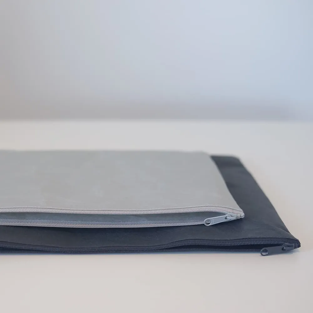 SIWA A5 Zip Pouch Clutch - Black
