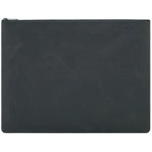 SIWA A5 Zip Pouch Clutch - Black
