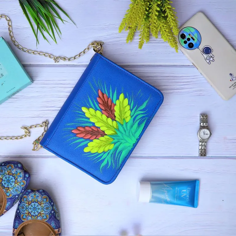 Six Flowers Truck Art Clutch