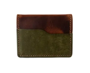 Slim Bi-Fold - Olive and Brown