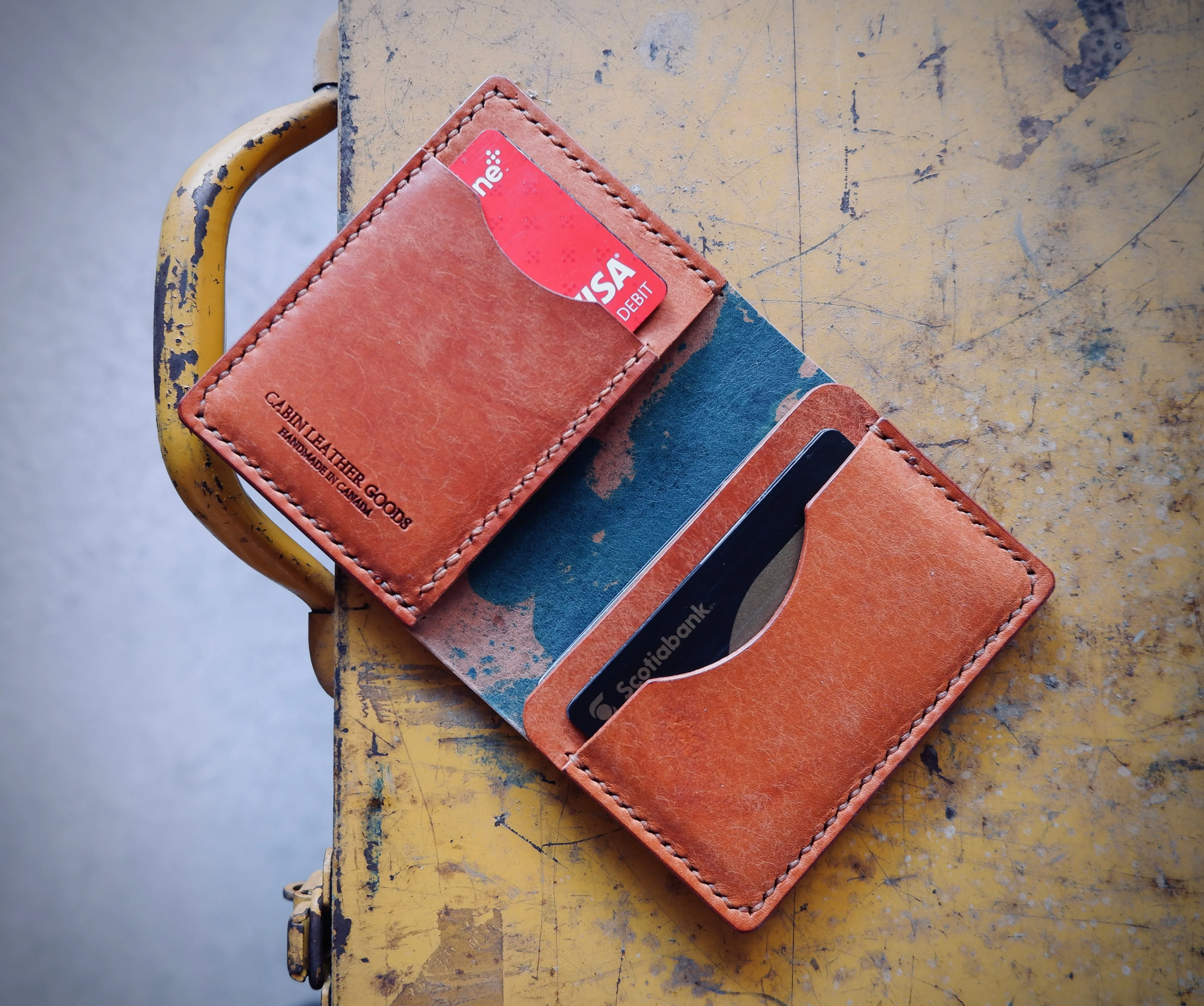 Slim Bi-Fold Wallet - Shell Cordovan and Pueblo