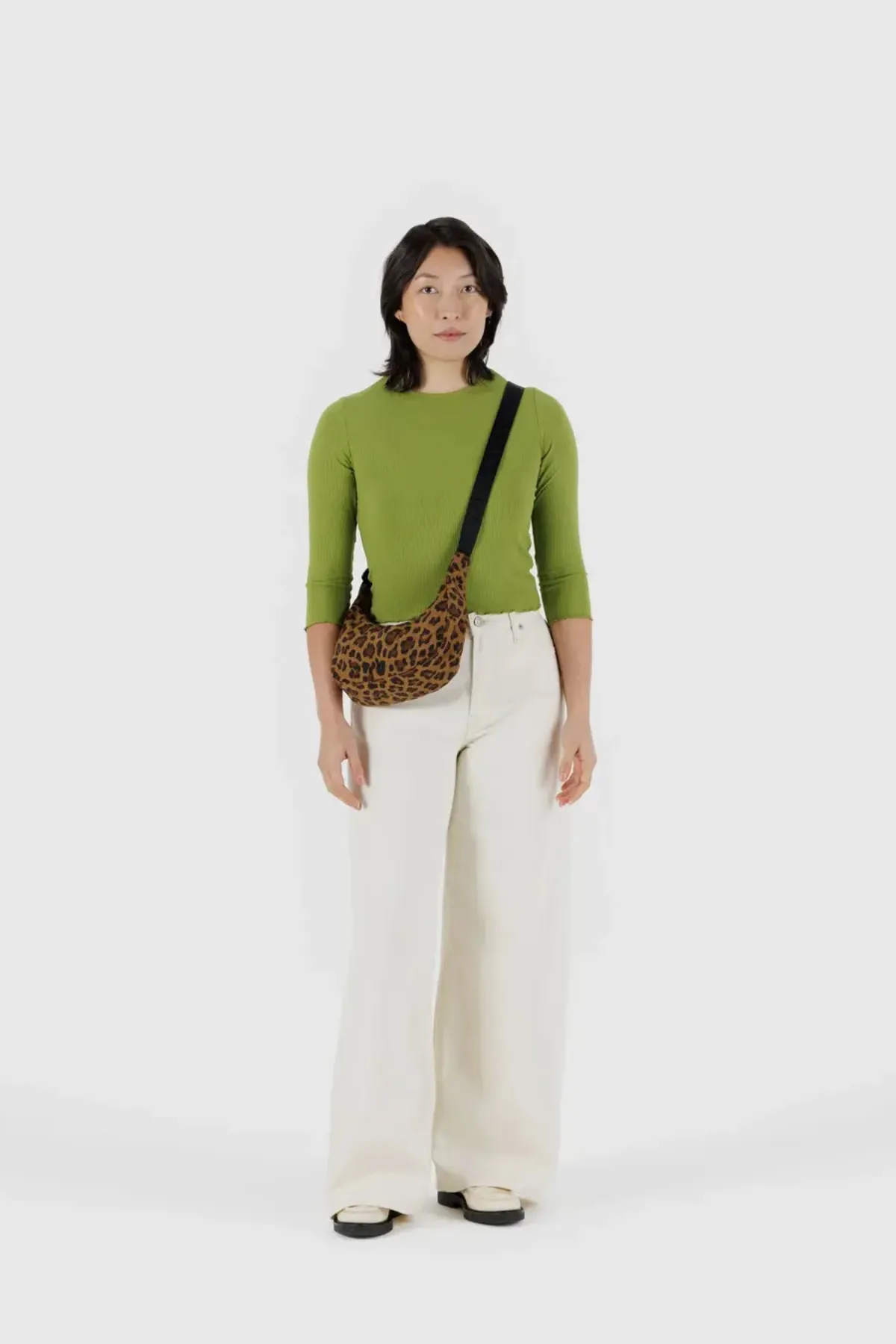Small Nylon Crescent Bag