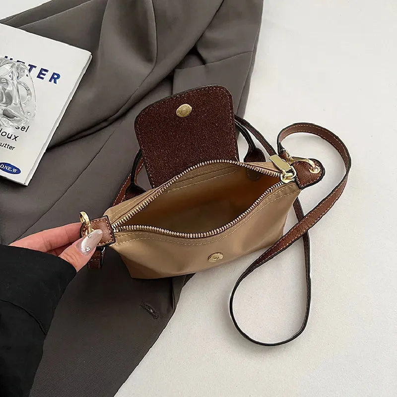 Small Nylon Shopping Shoulder Bag for Women