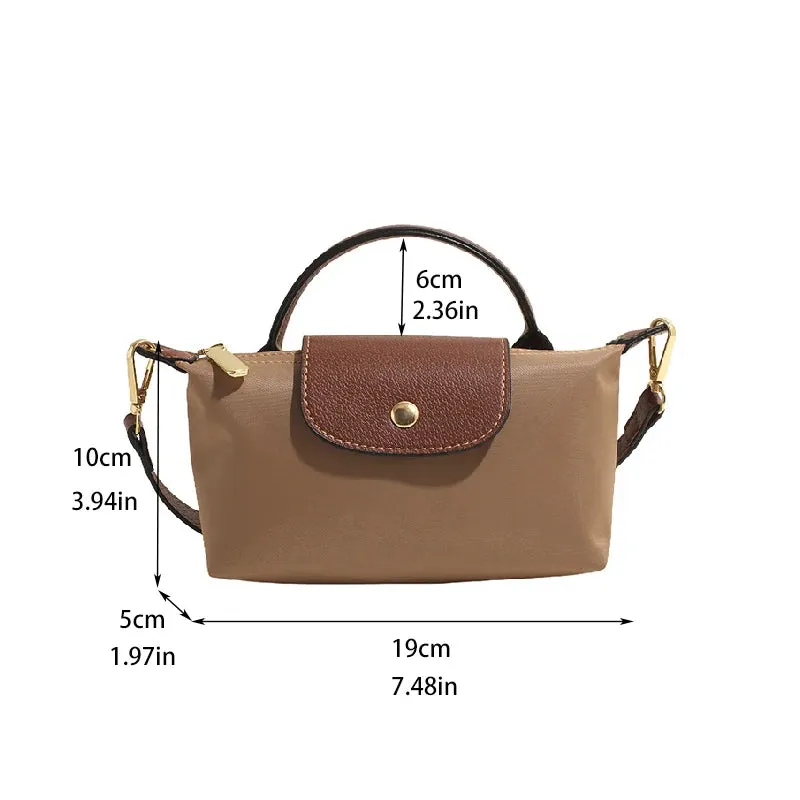 Small Nylon Shopping Shoulder Bag for Women