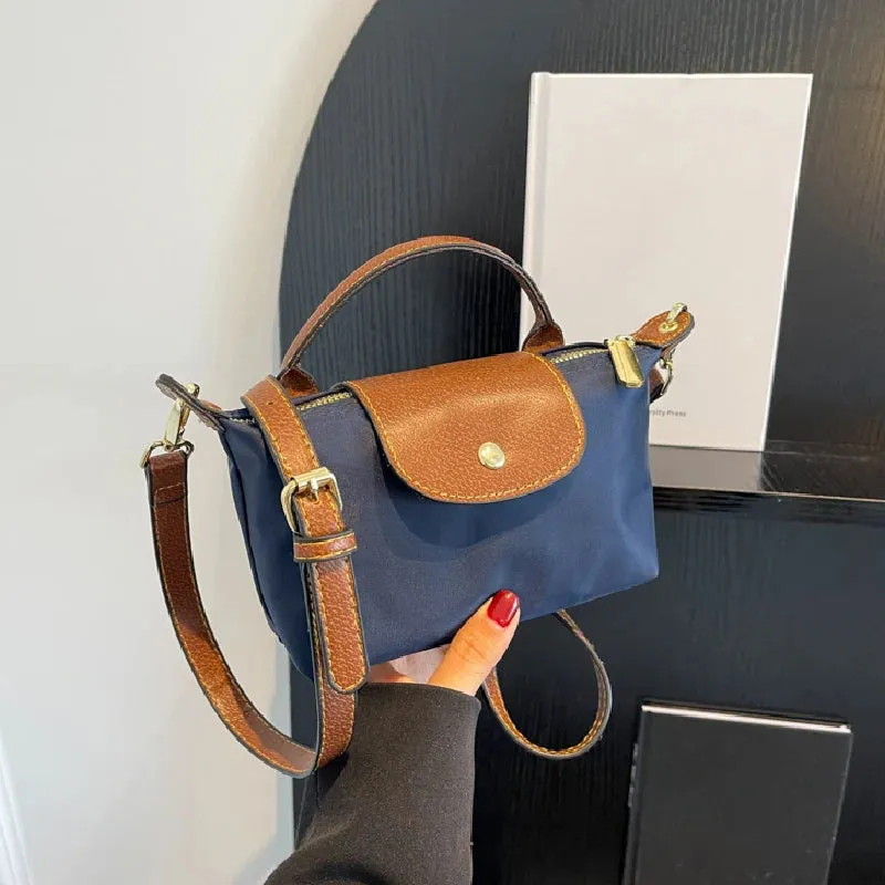 Small Nylon Shopping Shoulder Bag for Women