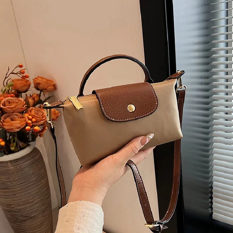Small Nylon Shopping Shoulder Bag for Women