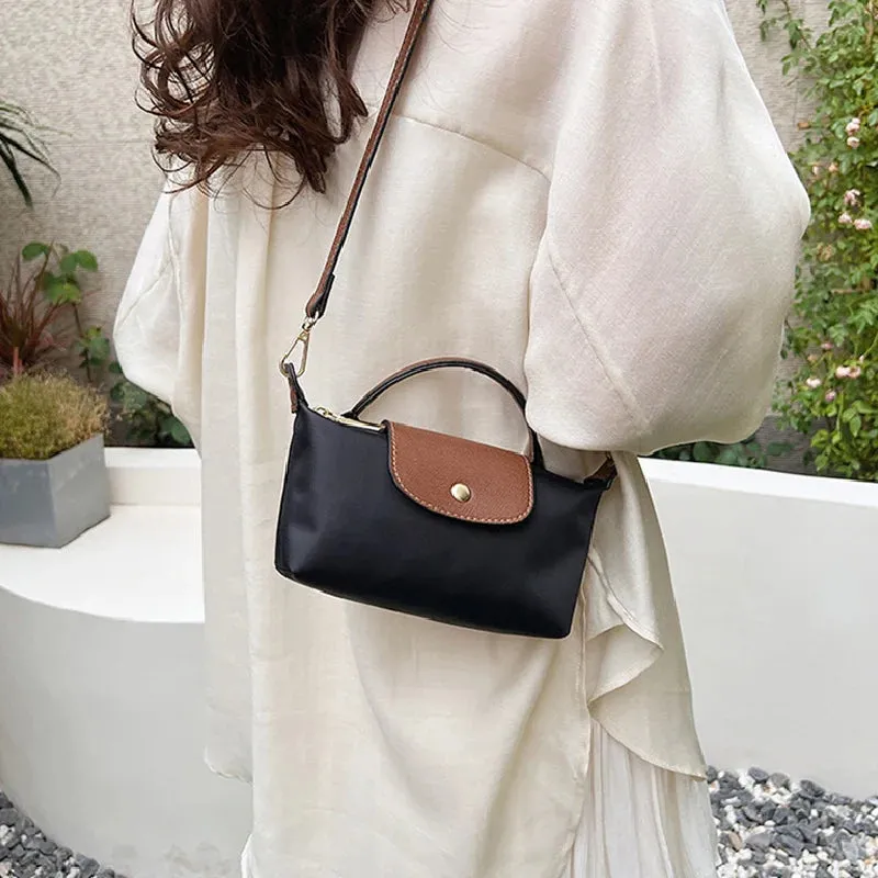 Small Nylon Shopping Shoulder Bag for Women