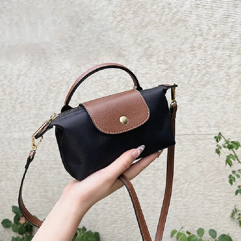 Small Nylon Shopping Shoulder Bag for Women