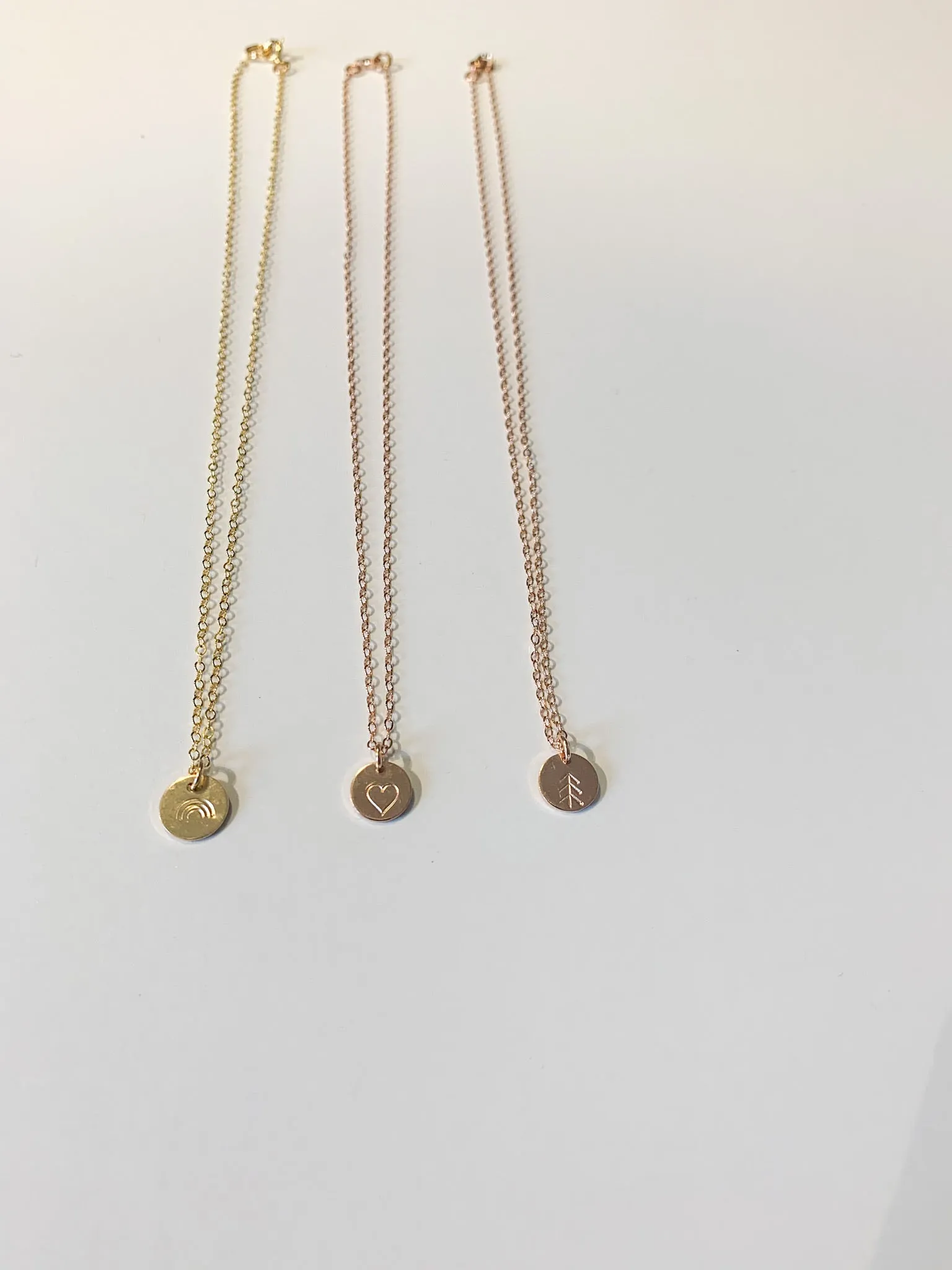 Small Stamped Necklace