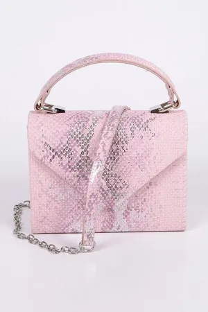 Snakeskin clutch