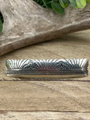 Sofia Stamped Sterling Barrettes