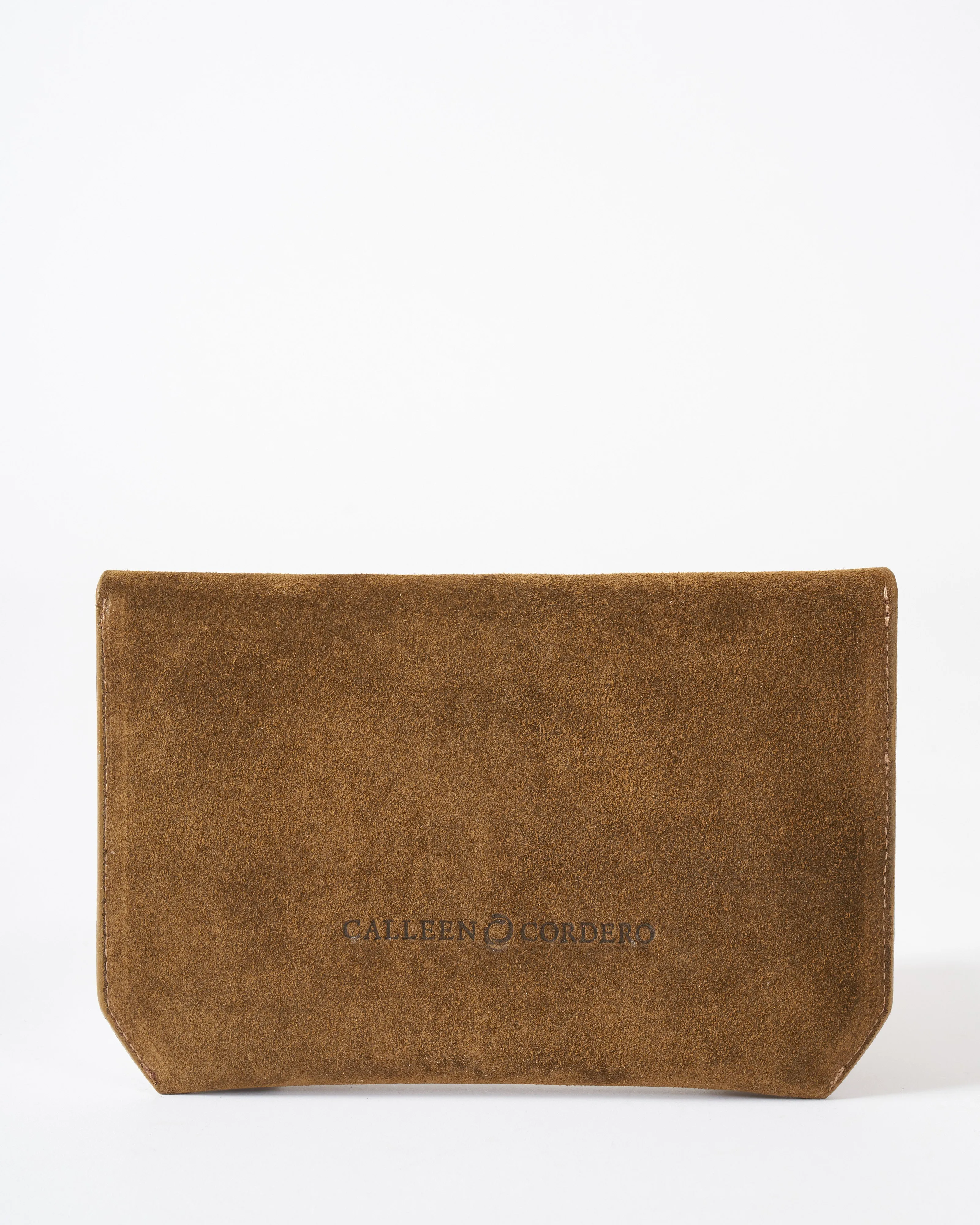 solar wallet - moss suede