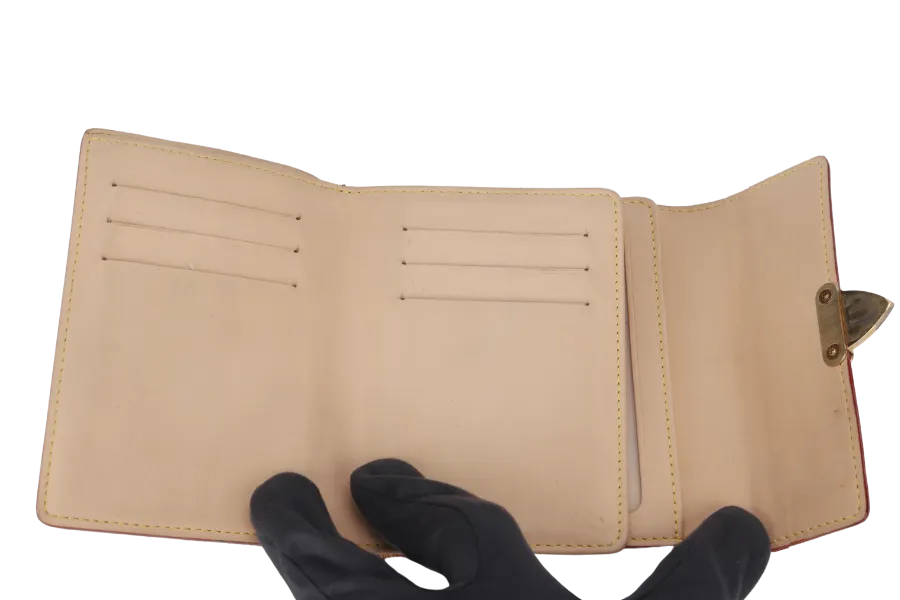 [SOLD] LOUIS VUITTON PORTEFEIULLE KOALA TRI-FOLD (M58014) WHITE MULTICOLOR MONOGRAM CANVAS WALLET GOLD HARDWARE