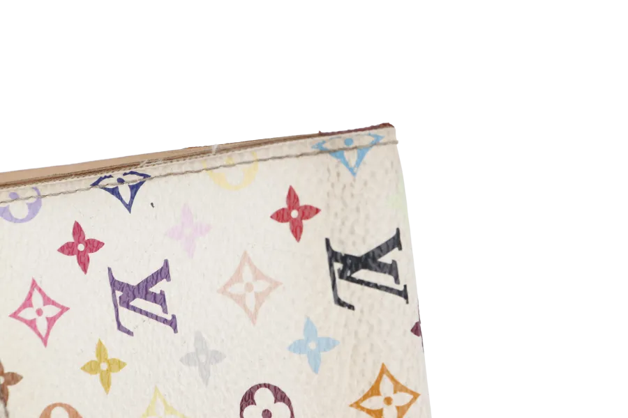 [SOLD] LOUIS VUITTON PORTEFEIULLE KOALA TRI-FOLD (M58014) WHITE MULTICOLOR MONOGRAM CANVAS WALLET GOLD HARDWARE