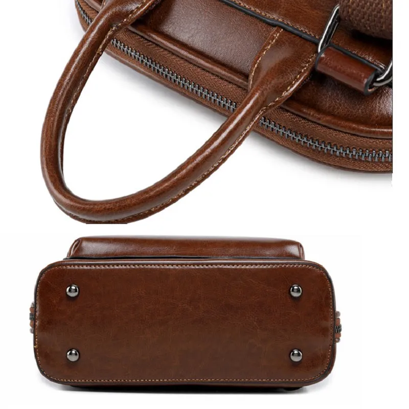 Solid Color Retro Backpack