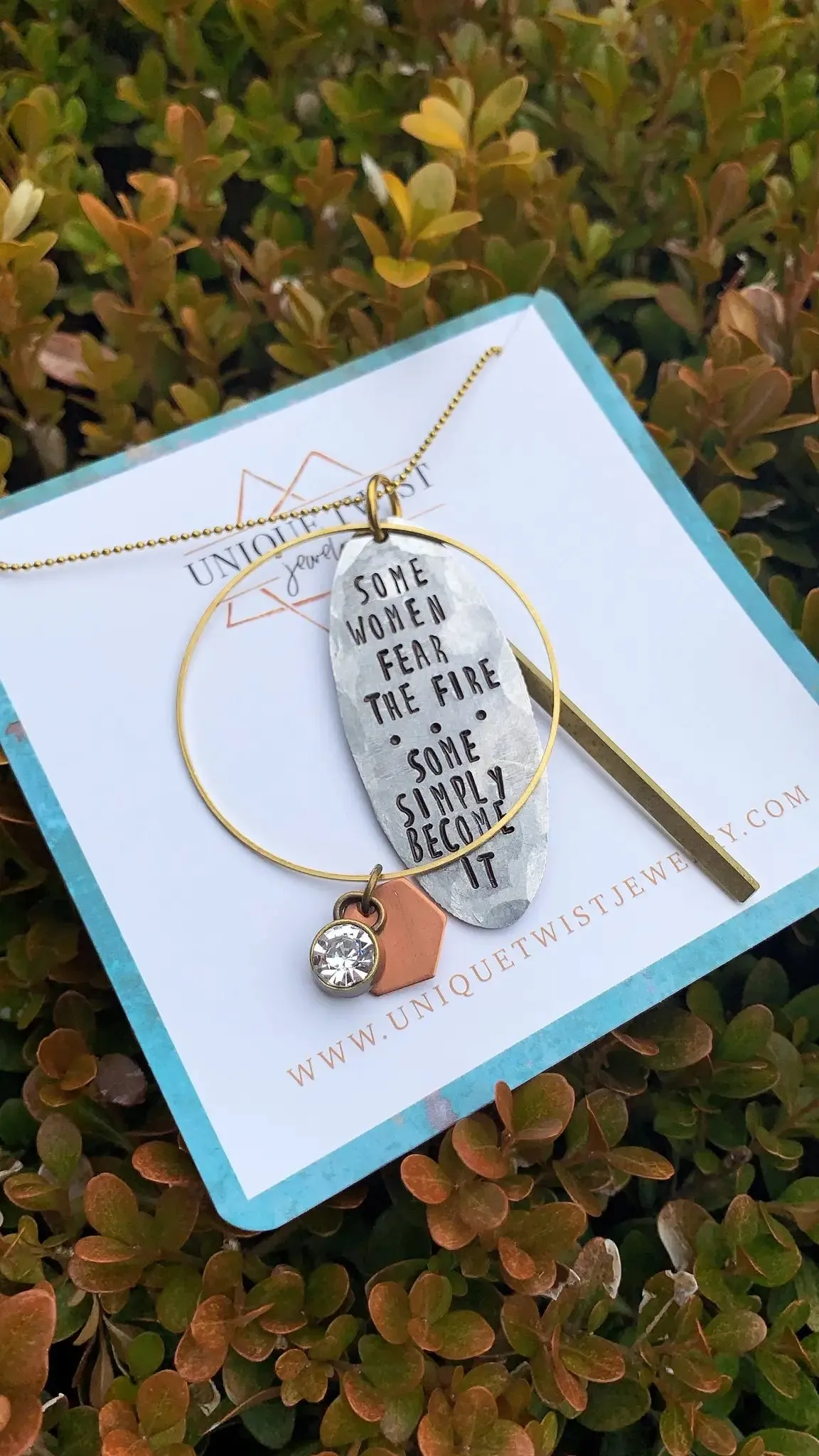 Some Women Fear... Become The Fire Necklace