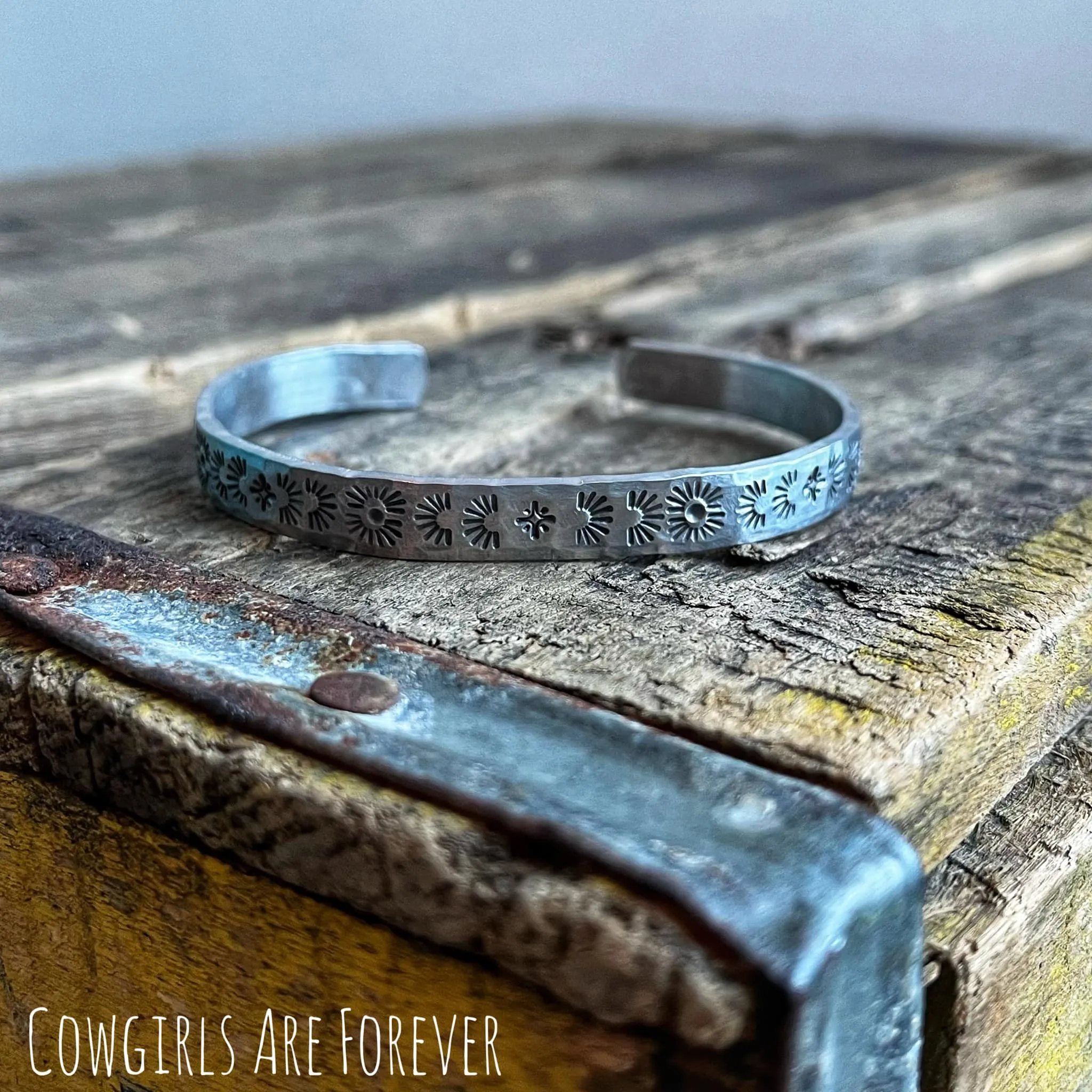 Southwestern | Hand Stamped Cuff Bracelet