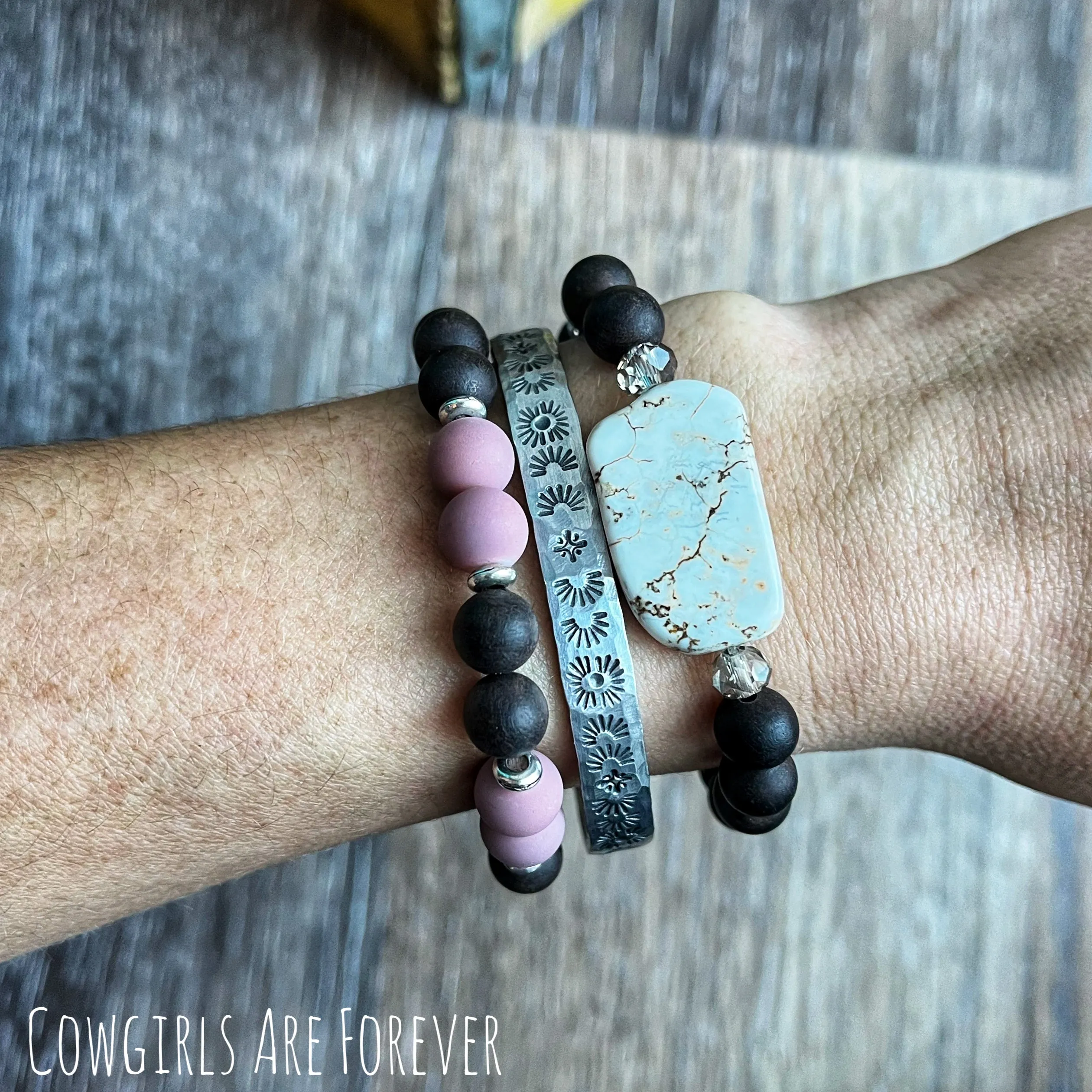Southwestern | Hand Stamped Cuff Bracelet